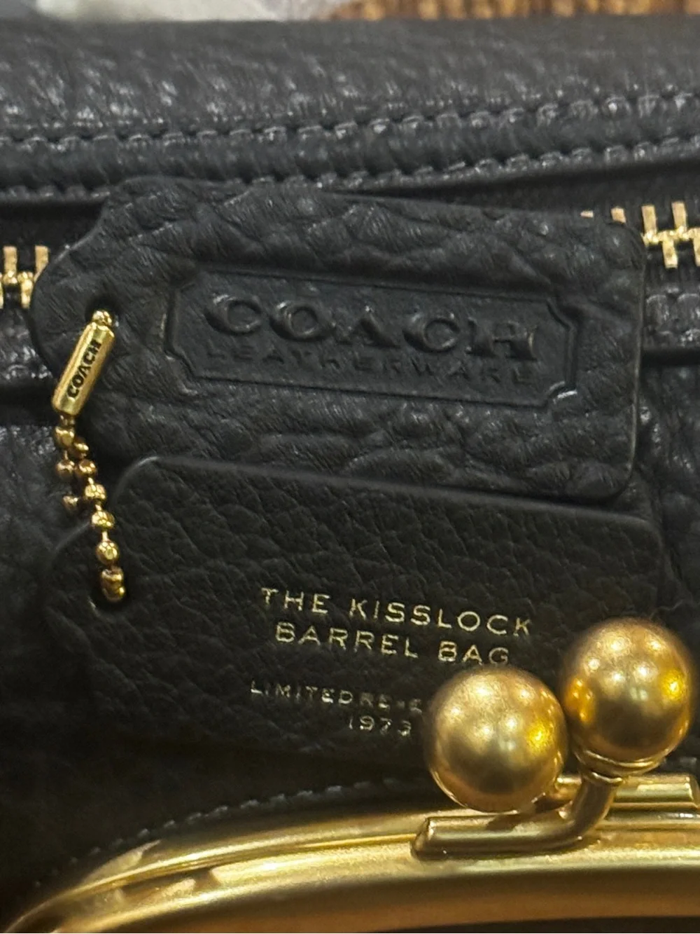 NEW... Black COACH Double Sided… Black EMBOSSED Hangtag Set. NWOTs